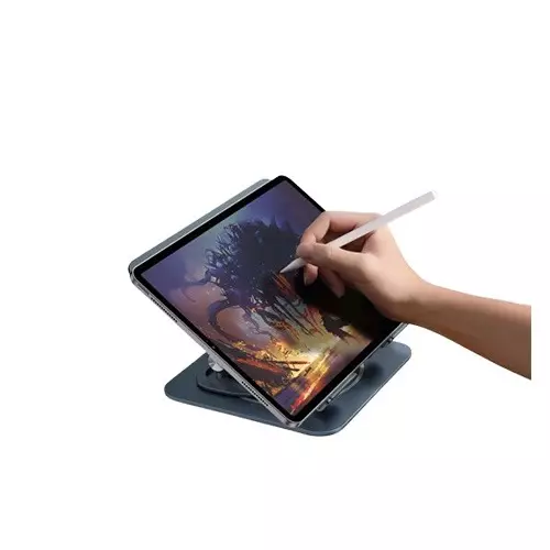 Baseus UltraStable Pro Series 360 Degree Rotatable Laptop and iPad Tablet Stand Grey-gallery-5