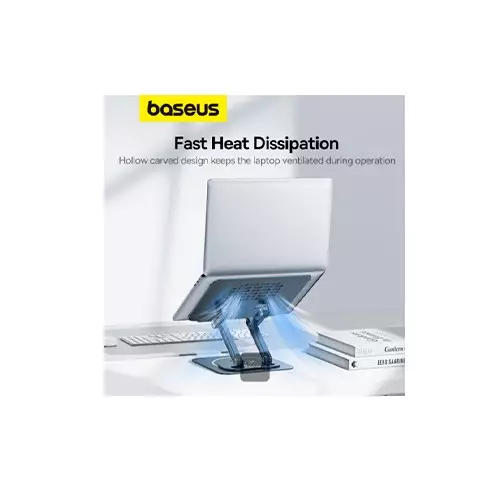 Baseus UltraStable Pro Series 360 Degree Rotatable Laptop and iPad Tablet Stand Grey-gallery-7