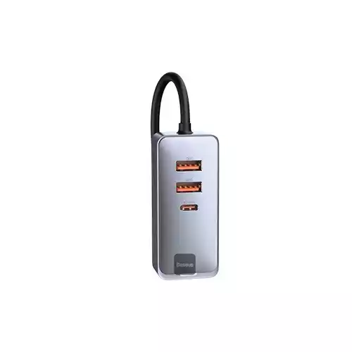 Baseus CCBT-A0G 2x USB / 2x USB Type C 120W PPS Share Together Gray Fast charging car charger