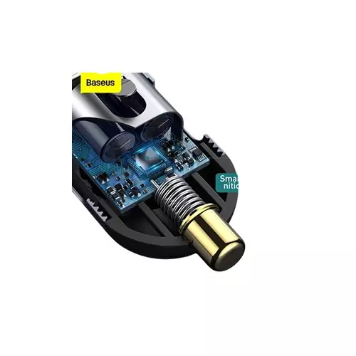 Baseus CCBT-A0G 2x USB / 2x USB Type C 120W PPS Share Together Gray Fast charging car charger-gallery-3