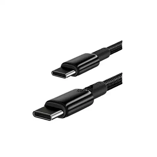 Baseus CATWJ-A01 Tungsten Gold Fast Charging 2m Data Cable Type-C to Type-C 100W Data Cable Black