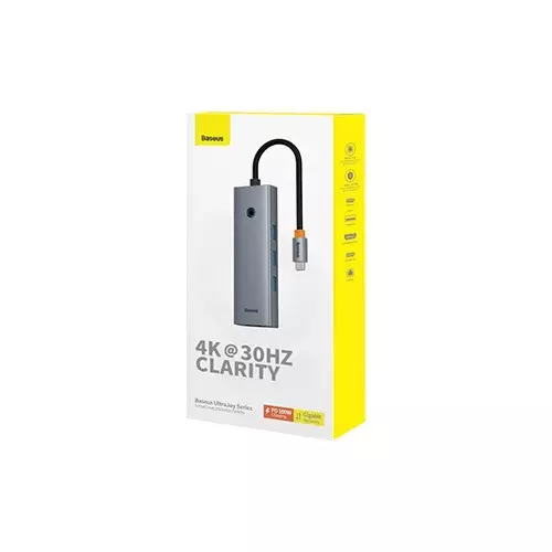 Baseus B00052802811-00 UltraJoy Series 6 Port Multi-Functional Type-C Hub - 3