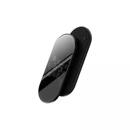 Baseus Digital LED Display 2-in-1 WXSX010101 15W Wireless Black Charger-gallery-1