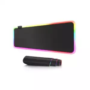 RK Royal GLOWING COOL RGB Pure BLACK COLOR WATERPROOF Large Gaming mousepad