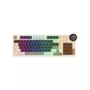 Royal Kludge RK N99 Tri Mode RGB Hot Swap Mechanical Gaming Keyboard - Mocha Grey (Violet Switch)