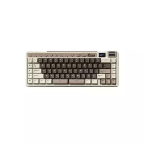 ROYAL KLUDGE RK M70 Hot Swappable Tri Mode Beige Switch Gaming Keyboard (Mocha Grey)