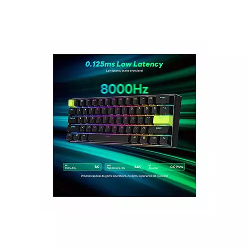 Royal Kludge RK C61 Wired RGB Mechanical Gaming Keyboard (Magnetic Mint Switch) - 3