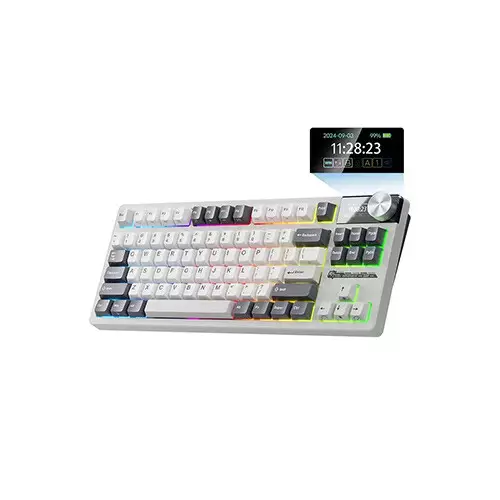 Royal Kludge RK S85 Tri Mode RGB Mechanical Gaming Keyboard (Beige Switch) - 1