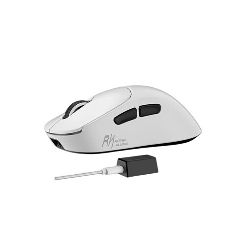 RK Royal Kludge MG5 Tri-Mode Gaming Mouse (Pada White) - 1