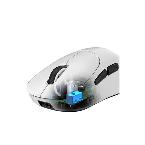 RK Royal Kludge MG5 Tri-Mode Gaming Mouse (Pada White) - 2