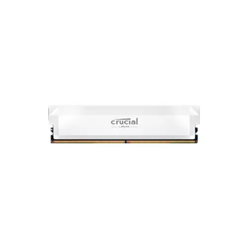 Crucial Pro 32GB (16GBx2) 6400MHz DDR5 UDIMM OC Gaming Desktop RAM-White-gallery-1