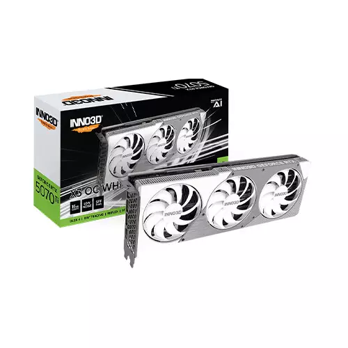 INNO3D GeForce RTX 5070 TI X3 OC 16GB GDDR7 Graphics Card (White)