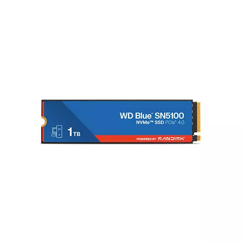 Sandisk WD Blue SN5100 1TB M.2 2280 NVMe PCIe Gen 4.0 SSD
