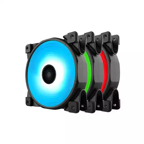 PCCOOLER Halo 3-in-1 FGRB Kit 120mm 4 Pin PWM Case Fan