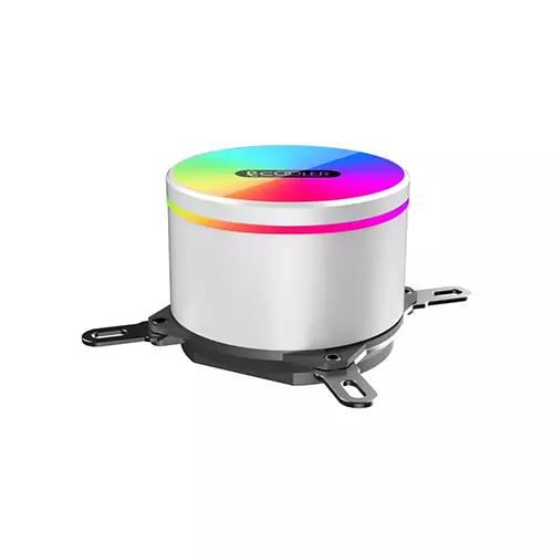 PCCOOLER GI-CX240 240mm ARGB AIO Liquid CPU Cooler (White)-gallery-1