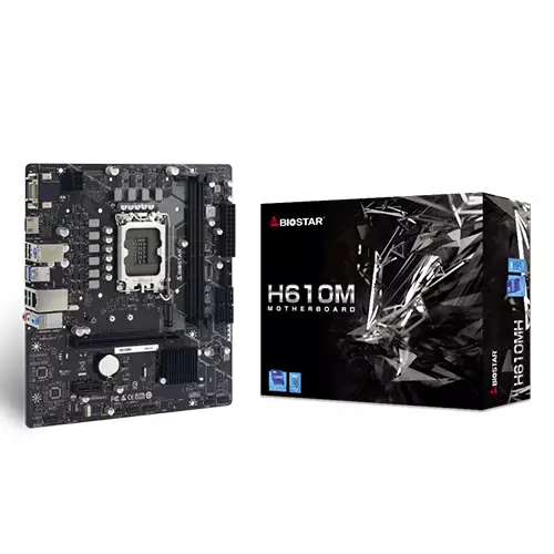 BIOSTAR H610MH 12TH & 13TH GEN MICRO ATX INTEL MOTHERBOARD
