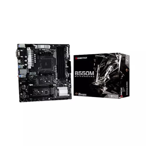 BIOSTAR B550MX/E PRO MICRO AM4 DDR4 ATX AMD MOTHERBOARD