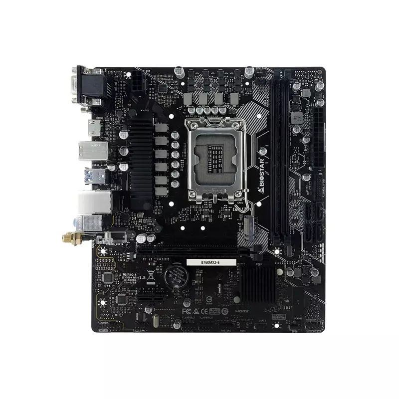 BIOSTAR B760MX2-E DDR5 12th/13th mATX Gaming Motherboard-gallery-1