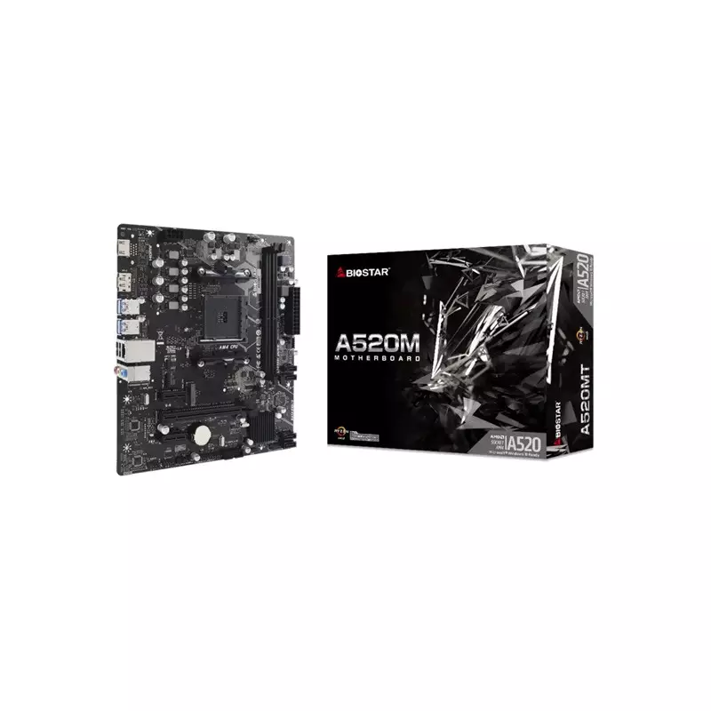 Biostar A520MS DDR4 AMD AM4 Micro-ATX Motherboard