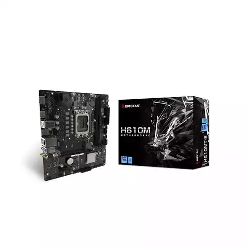 Biostar H610MT-E Intel 12th/13th/14th Gen DDR5 mATX Motherboard