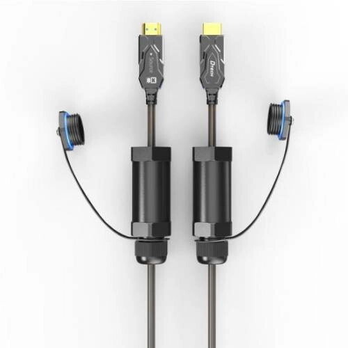 DTECH DT-HF8020KF 20m 8k HDMI Armored Fiber Optic Cable With Waterproof Shell - 1