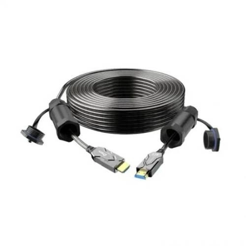 DTECH DT-HF8025KF 25m 8k HDMI Armored Fiber Optic Cable With Waterproof Shell - 2