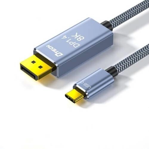 Dtech TB-2917 Space Gray 1.5M USB Type-C Male to DP Male Cable - 1