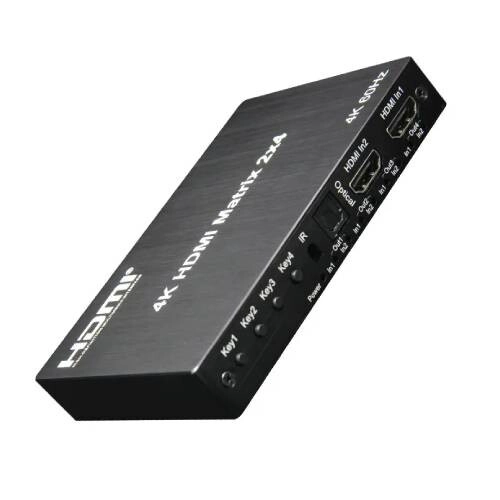 DTECH DT-7224W V2.0 2×4 4K HDMI Matrix Switch - 1