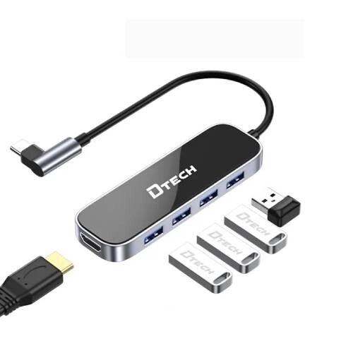 Dtech DT-T0039 USB-C 6-in-1 Docking Station