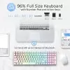 RK ROYAL KLUDGE RK100 Wireless Tri-Mode Mechanical Keyboard (Red Switch)-3
