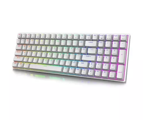RK ROYAL KLUDGE RK100 Wireless Tri-Mode Mechanical Keyboard (Red Switch)