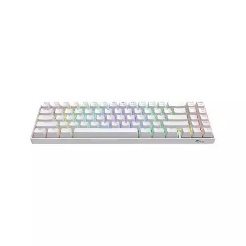RK Royal Kludge Rk71 Hot-Swappable RGB Gaming Keyboard (White) - 1