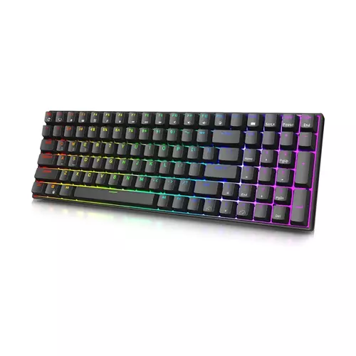RK ROYAL KLUDGE RK100 Wireless Tri-Mode Mechanical Keyboard (Red Switch)
