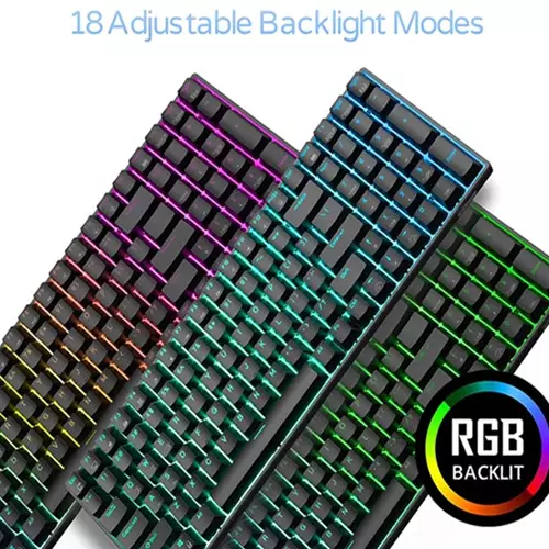RK ROYAL KLUDGE RK100 Wireless Tri-Mode Mechanical Keyboard (Blue Switch) - 2