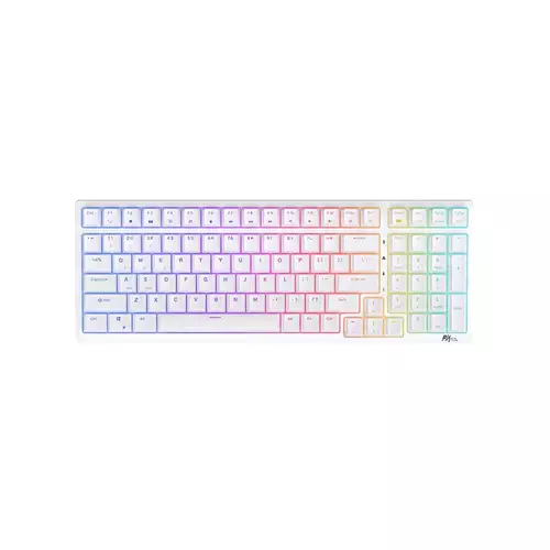 ROYAL KLUDGE RK98 TRI MODE RGB HOT SWAP KEYBOARD (WHITE)