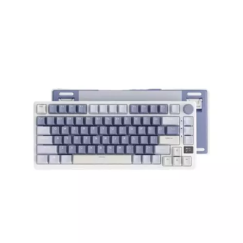 ROYAL KLUDGE RK M75 GASKET MOUNTED TRI-MODE MECHANICAL KEYBOARD (Ocean Blue)-gallery-1