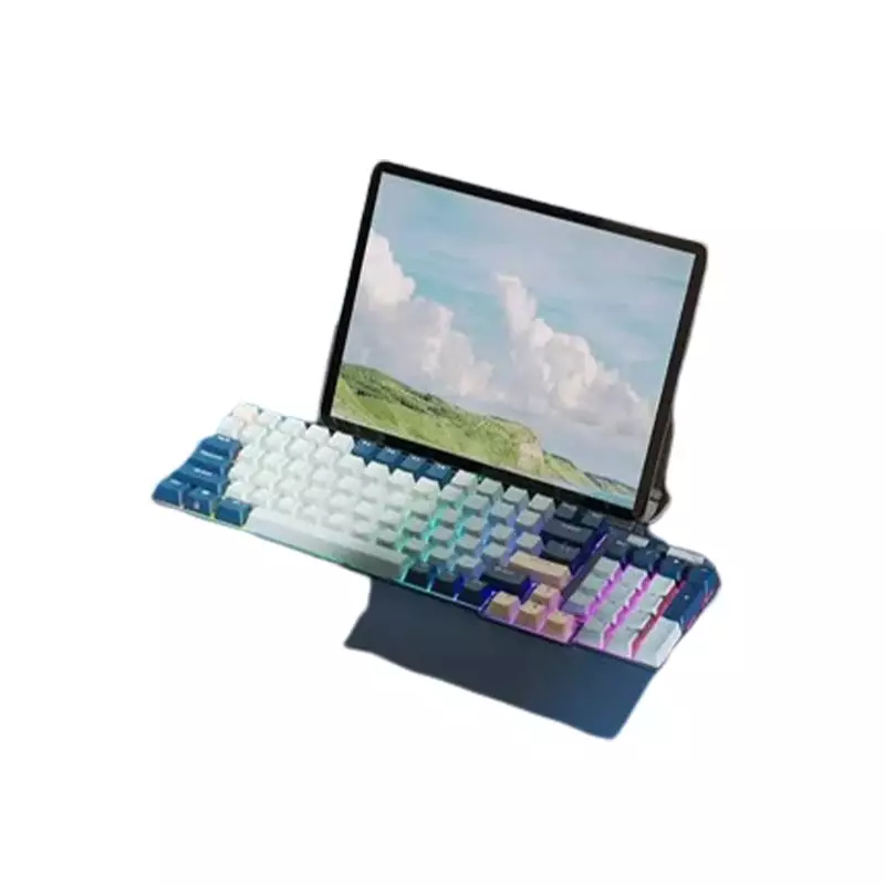 Royal Kludge RK96 Tri Mode RGB Hot Swap Red Switch Mechanical Gaming Keyboard (Forest Blue)-1