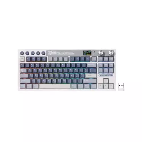 Royal Kludge M87 Mechanical Keyboard - Cream Switch - 1