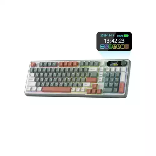 Royal Kludge S98 Tri-Mode Hot-Swappable Mechanical Keyboard - Chartreuses Switch