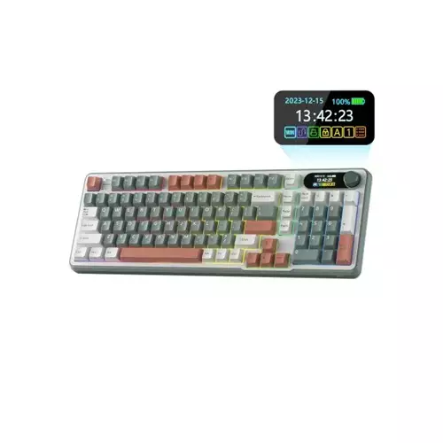 Royal Kludge S98 Tri-Mode Hot-Swappable Mechanical Keyboard - Chartreuses Switch