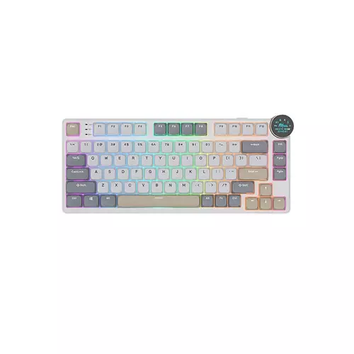 Royal Kludge N80 Low-Profile Tri-Mode Pearly Dawn RGB Mechanical Keyboard