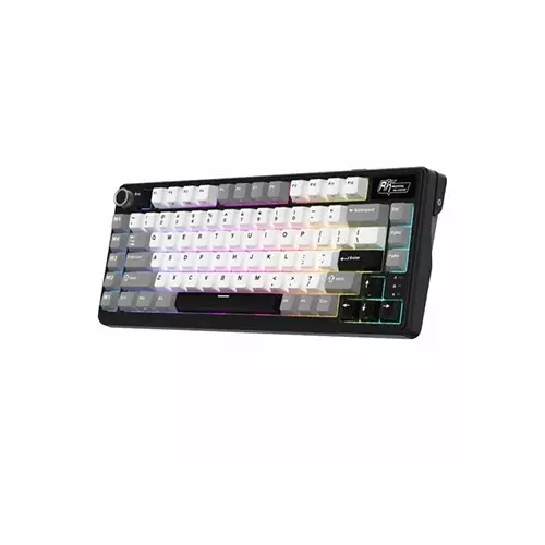 ROYAL KLUDGE RK L75 Hot Swappable Tri Mode Mechanical Gaming Keyboard (Knight Black)