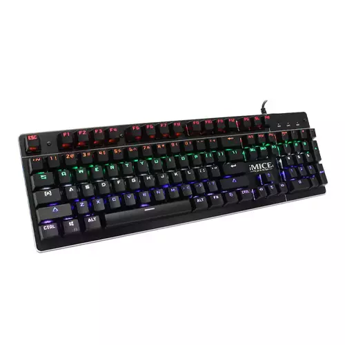 IMICE MK-X80 RGB Backlight Blue Switch Mechanical Gaming Keyboard - 1