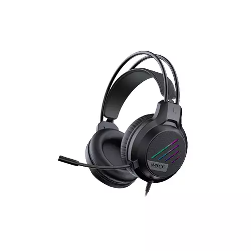 iMICE HD-460 RGB GAMING USB HEADPHONE (BLACK) - 1