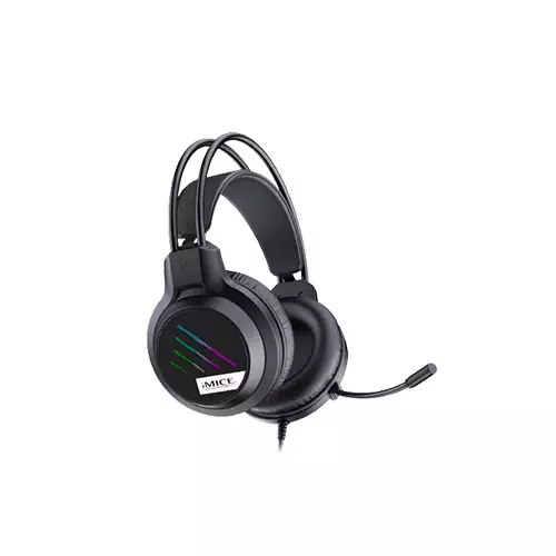 iMICE HD-460 RGB GAMING USB HEADPHONE (BLACK) - 3