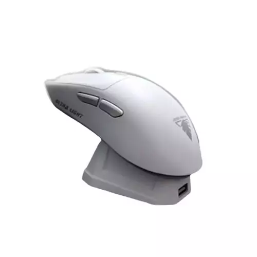 JEDEL WD139 RGB Lightweight Wireless Gaming Mouse With Charging Dock (White)-gallery-1