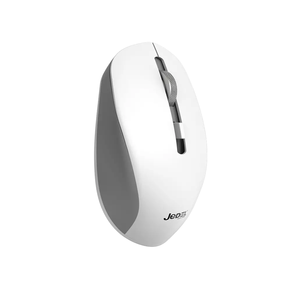 Jedel WD156 4D Dual-Mode Wireless Mouse (White) - 0