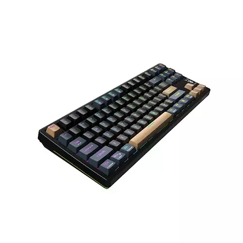 JEDEL WKL-102 RGB Hot Swappable Tri-Mode Wireless Mechanical Keyboard - Blue Switch - 1