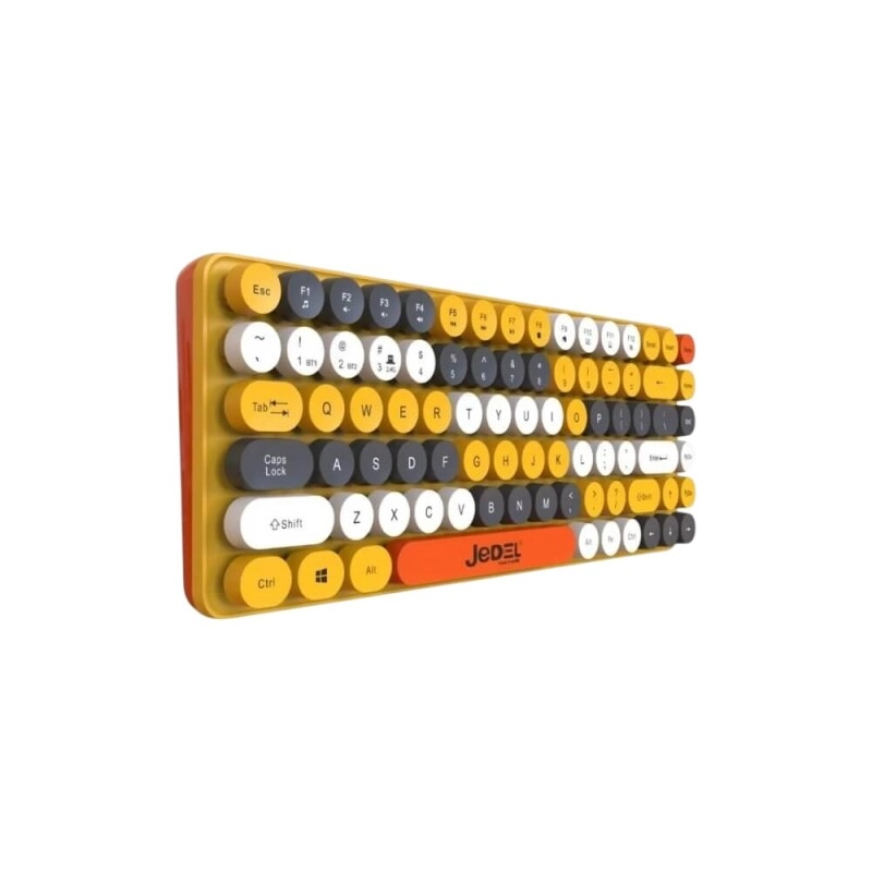 Jedel WS682 Retro Wireless Keyboard Mouse Combo - 2