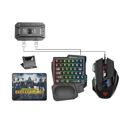 JEDEL CP-05 4 in 1 Mech Keyboard and Mouse Gaming combo - 1